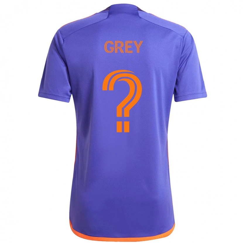 Danxen Dames Omar Grey #0 Paars Oranje Uitshirt Uittenue 2025/26 T-Shirt