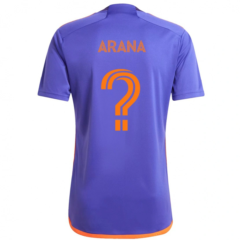 Danxen Dames Matthew Arana #0 Paars Oranje Uitshirt Uittenue 2025/26 T-Shirt