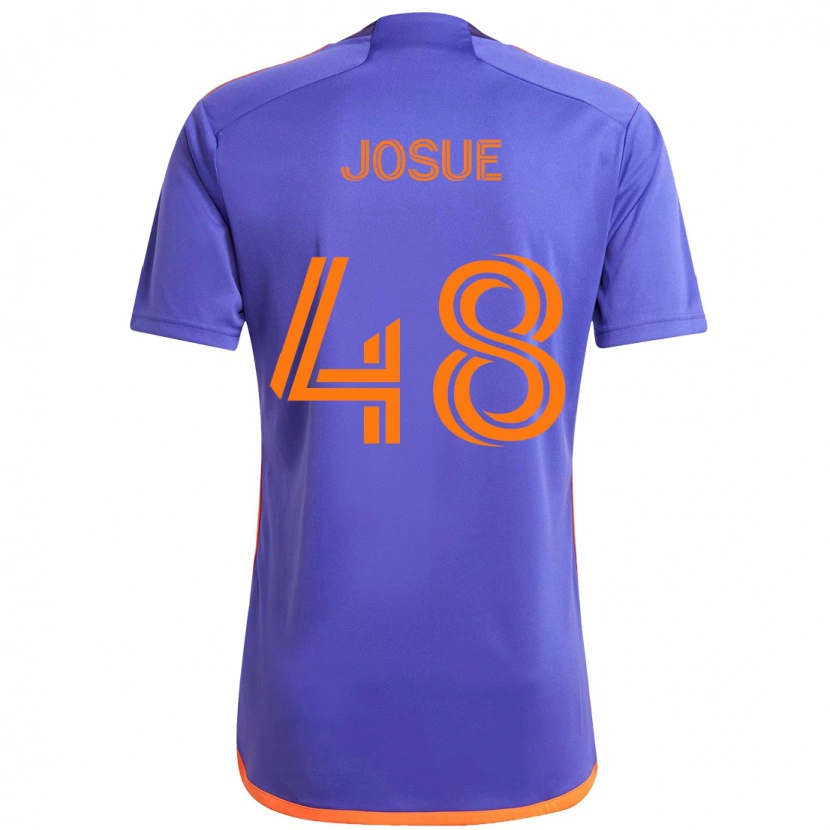 Danxen Dames Josué #48 Paars Oranje Uitshirt Uittenue 2025/26 T-Shirt
