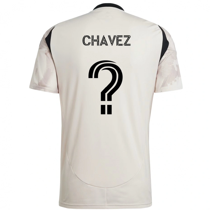 Danxen Dames Sebasthian Chavez #0 Beige Zwart Uitshirt Uittenue 2025/26 T-Shirt
