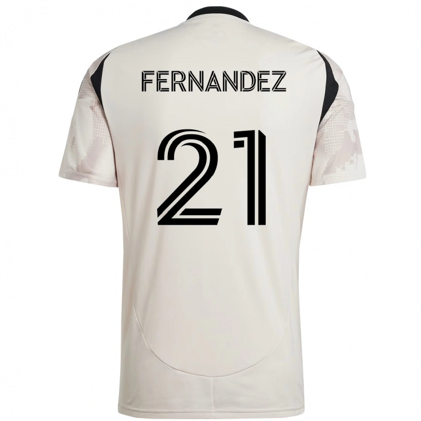 Danxen Dames Omir Fernandez #21 Beige Zwart Uitshirt Uittenue 2025/26 T-Shirt