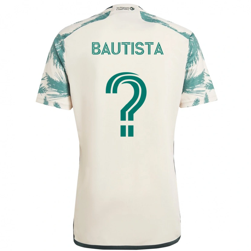 Danxen Dames Ricardo Bautista #0 Beige Groen Uitshirt Uittenue 2025/26 T-Shirt