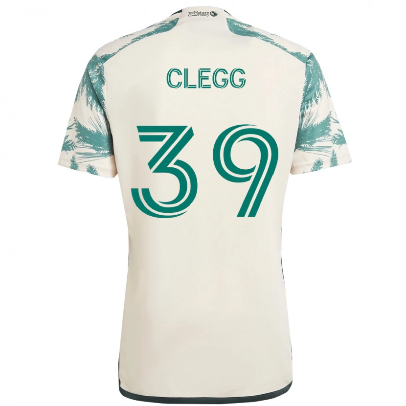 Danxen Dames Tyler Clegg #39 Beige Groen Uitshirt Uittenue 2025/26 T-Shirt