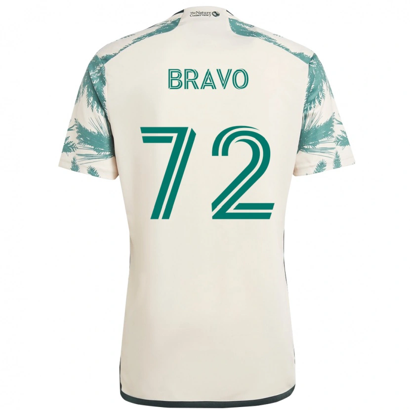 Danxen Dames Julian Bravo #72 Beige Groen Uitshirt Uittenue 2025/26 T-Shirt