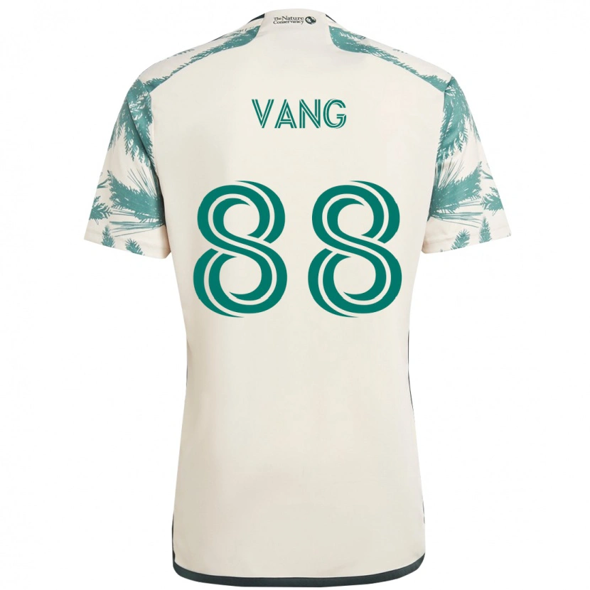 Danxen Dames Michael Vang #88 Beige Groen Uitshirt Uittenue 2025/26 T-Shirt