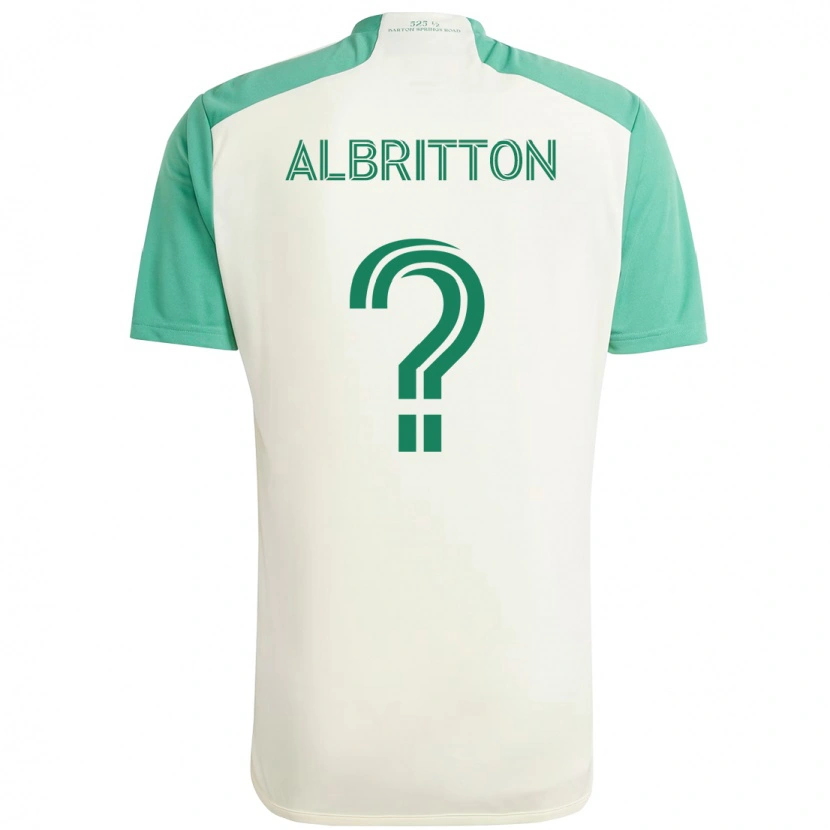 Danxen Dames Sean Albritton #0 Wit Groen Uitshirt Uittenue 2025/26 T-Shirt
