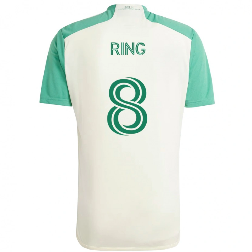 Danxen Dames Alexander Ring #8 Wit Groen Uitshirt Uittenue 2025/26 T-Shirt