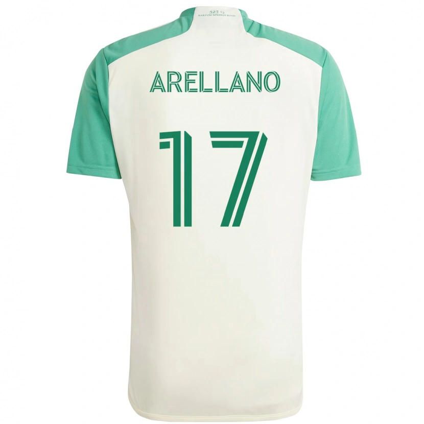Danxen Dames Bryan Arellano #17 Wit Groen Uitshirt Uittenue 2025/26 T-Shirt