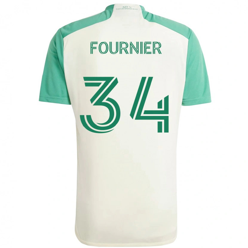 Danxen Dames Drake Fournier #34 Wit Groen Uitshirt Uittenue 2025/26 T-Shirt