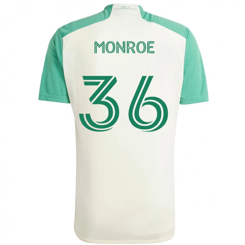 Danxen Dames Greg Monroe #36 Wit Groen Uitshirt Uittenue 2025/26 T-Shirt