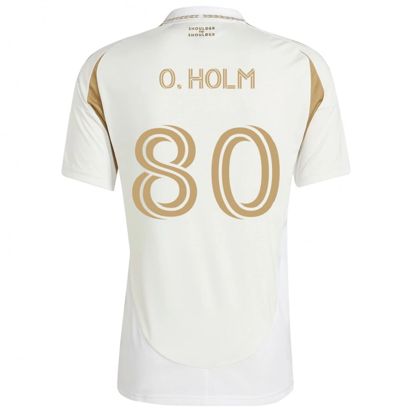Danxen Dames Odin Thiago Holm #80 Wit Bruin Uitshirt Uittenue 2025/26 T-Shirt