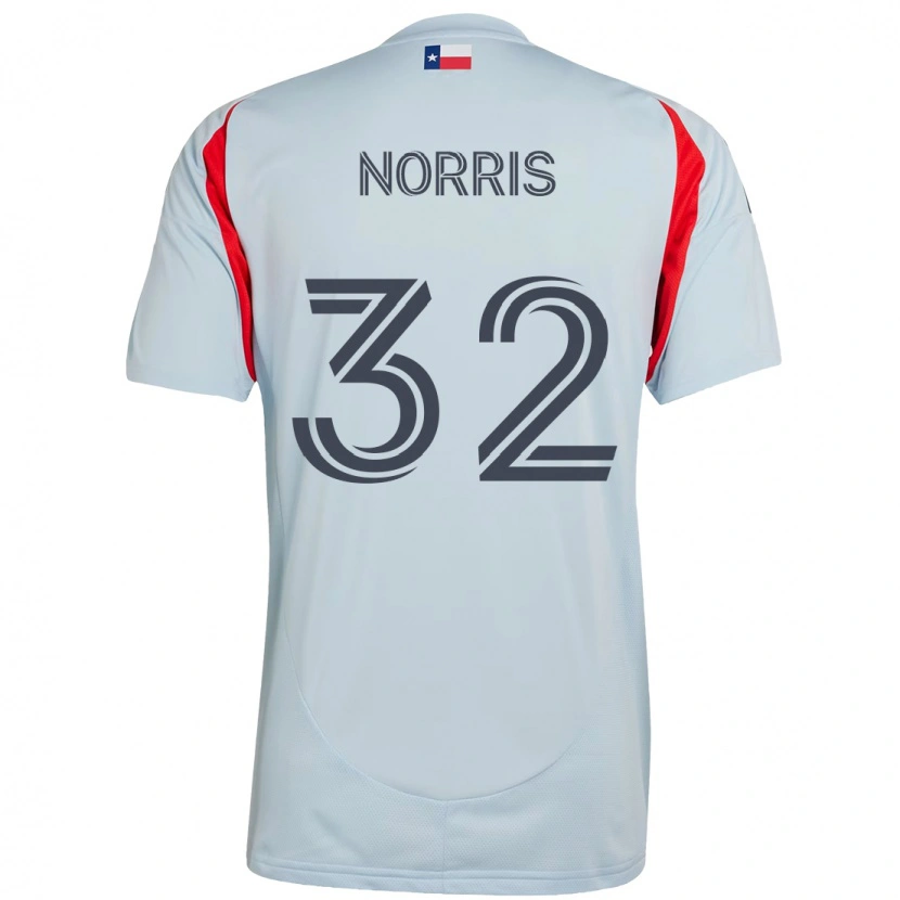 Danxen Dames Nolan Norris #32 Lichtblauw Rood Uitshirt Uittenue 2025/26 T-Shirt