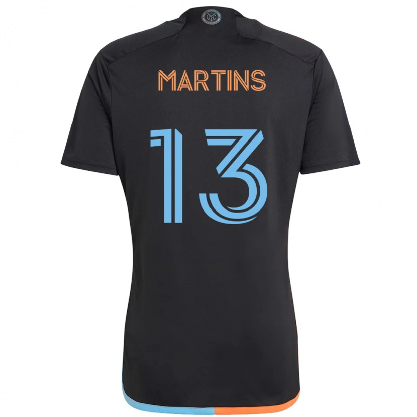 Danxen Dames Thiago Martins #13 Zwart Blauw Oranje Uitshirt Uittenue 2025/26 T-Shirt