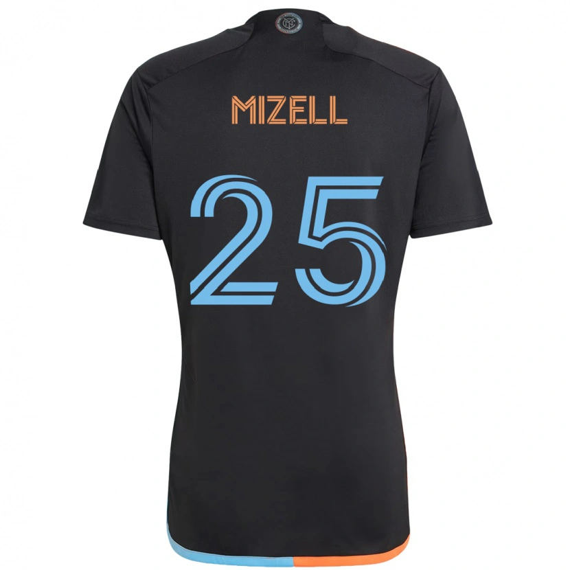 Danxen Dames Cody Mizell #25 Zwart Blauw Oranje Uitshirt Uittenue 2025/26 T-Shirt