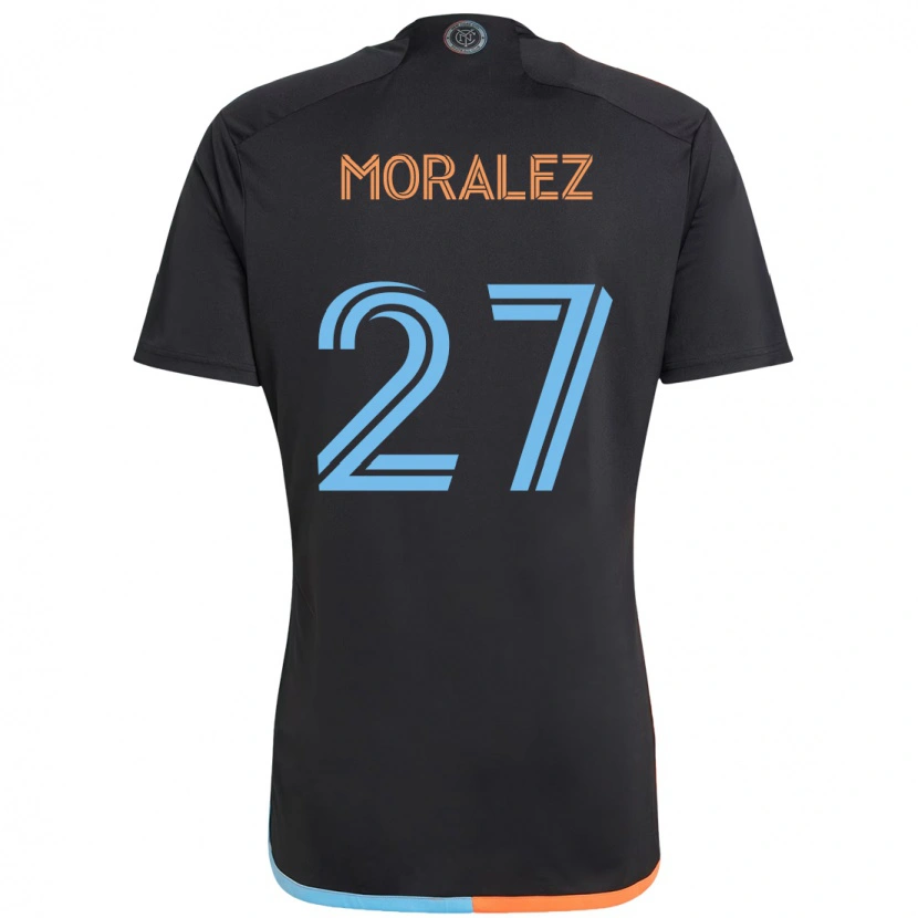 Danxen Dames Maxi Moralez #27 Zwart Blauw Oranje Uitshirt Uittenue 2025/26 T-Shirt