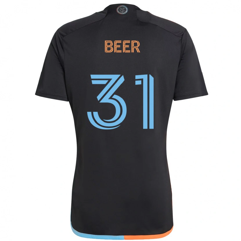 Danxen Dames Jack Beer #31 Zwart Blauw Oranje Uitshirt Uittenue 2025/26 T-Shirt