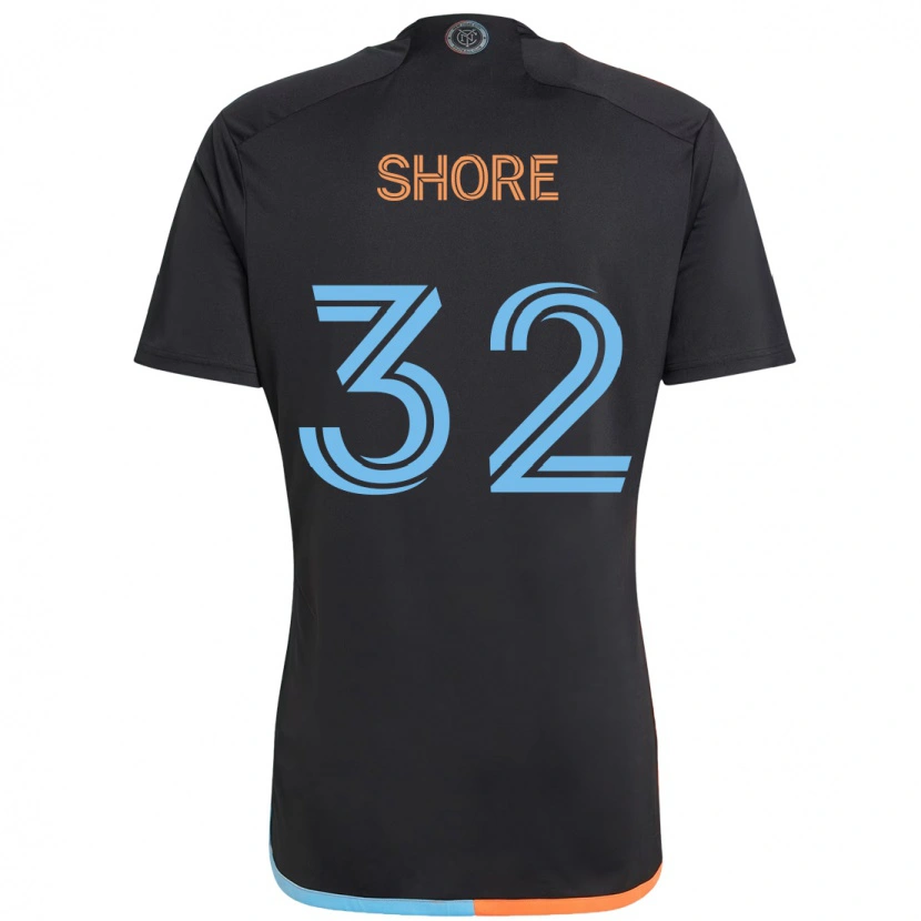 Danxen Dames Jonathan Shore #32 Zwart Blauw Oranje Uitshirt Uittenue 2025/26 T-Shirt