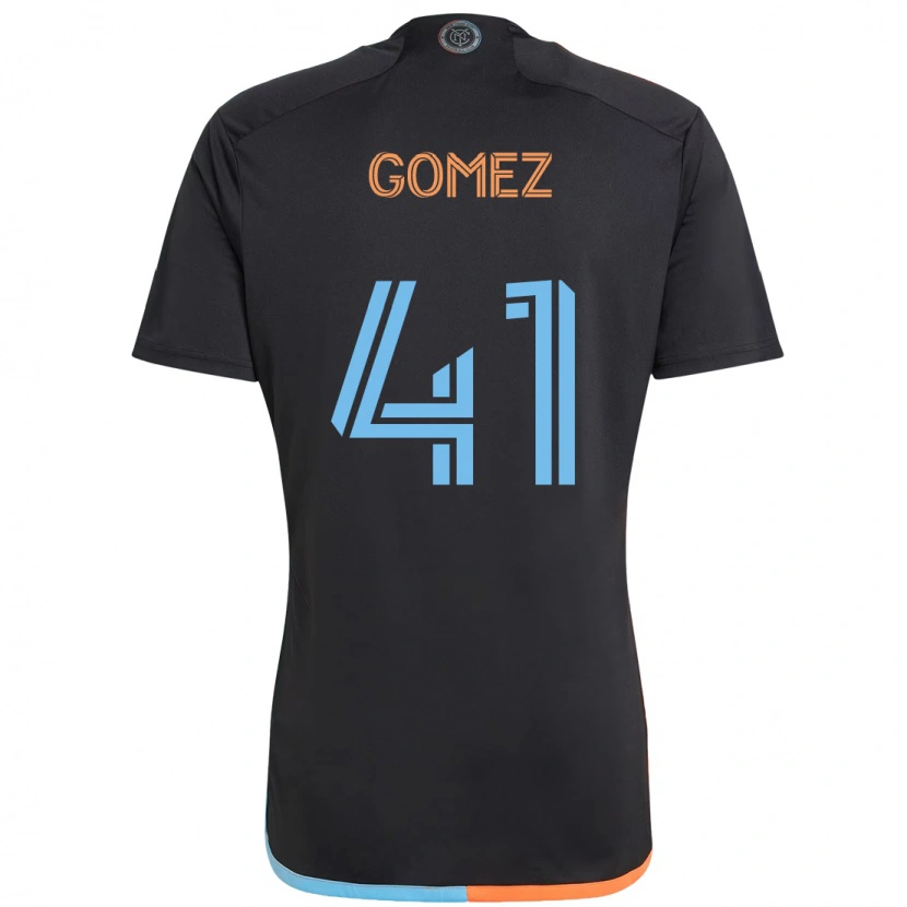 Danxen Dames Julián Gómez #41 Zwart Blauw Oranje Uitshirt Uittenue 2025/26 T-Shirt