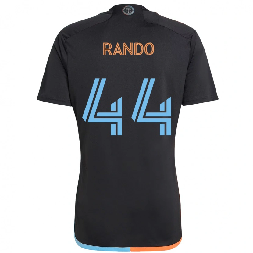 Danxen Dames Alex Rando #44 Zwart Blauw Oranje Uitshirt Uittenue 2025/26 T-Shirt