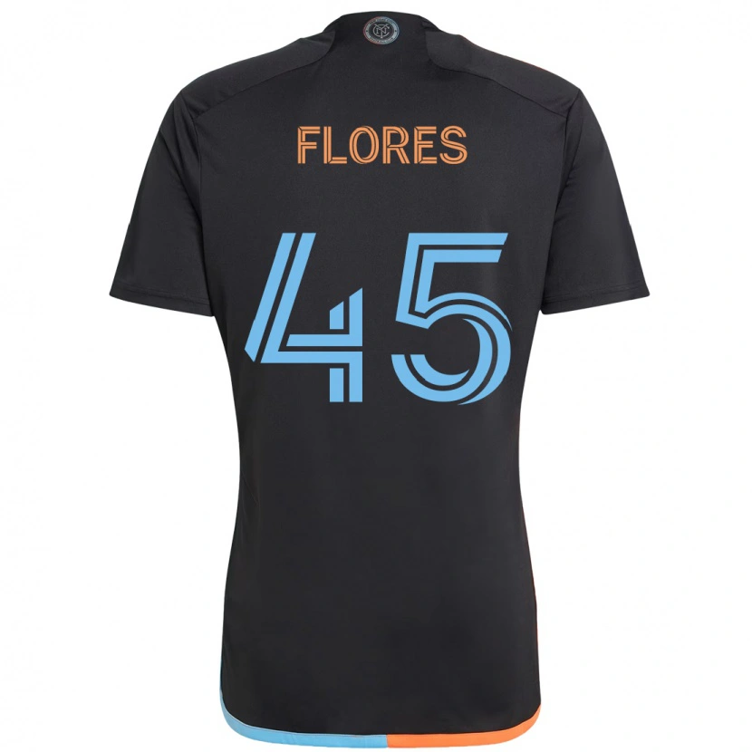 Danxen Dames Brian Flores #45 Zwart Blauw Oranje Uitshirt Uittenue 2025/26 T-Shirt