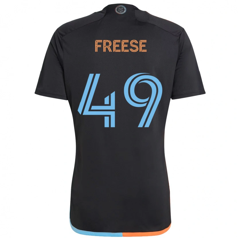Danxen Dames Matt Freese #49 Zwart Blauw Oranje Uitshirt Uittenue 2025/26 T-Shirt