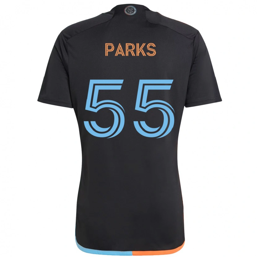 Danxen Dames Keaton Parks #55 Zwart Blauw Oranje Uitshirt Uittenue 2025/26 T-Shirt