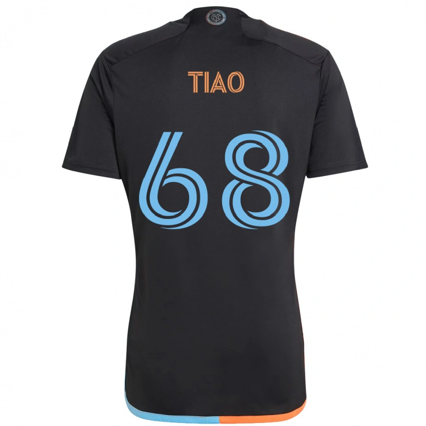 Danxen Dames Christopher Tiao #68 Zwart Blauw Oranje Uitshirt Uittenue 2025/26 T-Shirt