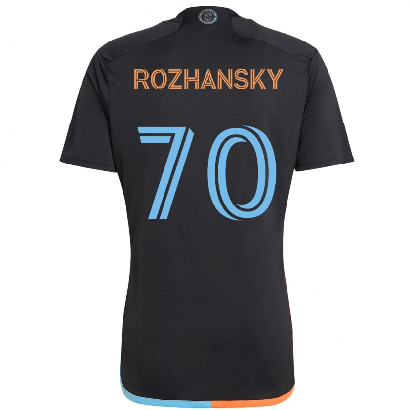 Danxen Dames Jake Rozhansky #70 Zwart Blauw Oranje Uitshirt Uittenue 2025/26 T-Shirt