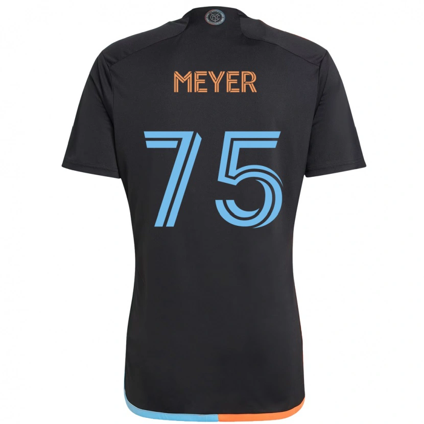 Danxen Dames Will Meyer #75 Zwart Blauw Oranje Uitshirt Uittenue 2025/26 T-Shirt