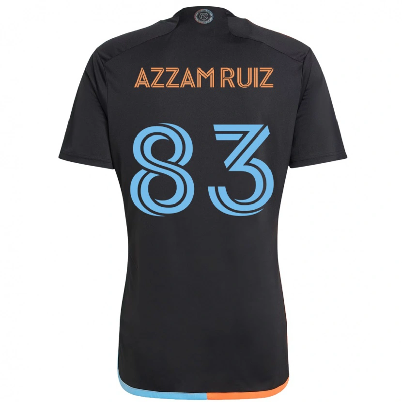 Danxen Dames Camil Azzam Ruiz #83 Zwart Blauw Oranje Uitshirt Uittenue 2025/26 T-Shirt