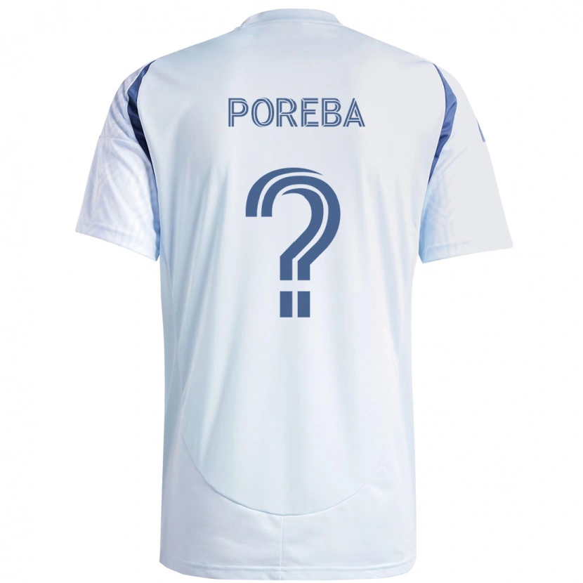 Danxen Dames David Poreba #0 Licht Hemelsblauwblauw Uitshirt Uittenue 2025/26 T-Shirt