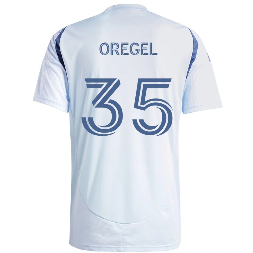 Danxen Dames Sergio Oregel #35 Licht Hemelsblauwblauw Uitshirt Uittenue 2025/26 T-Shirt