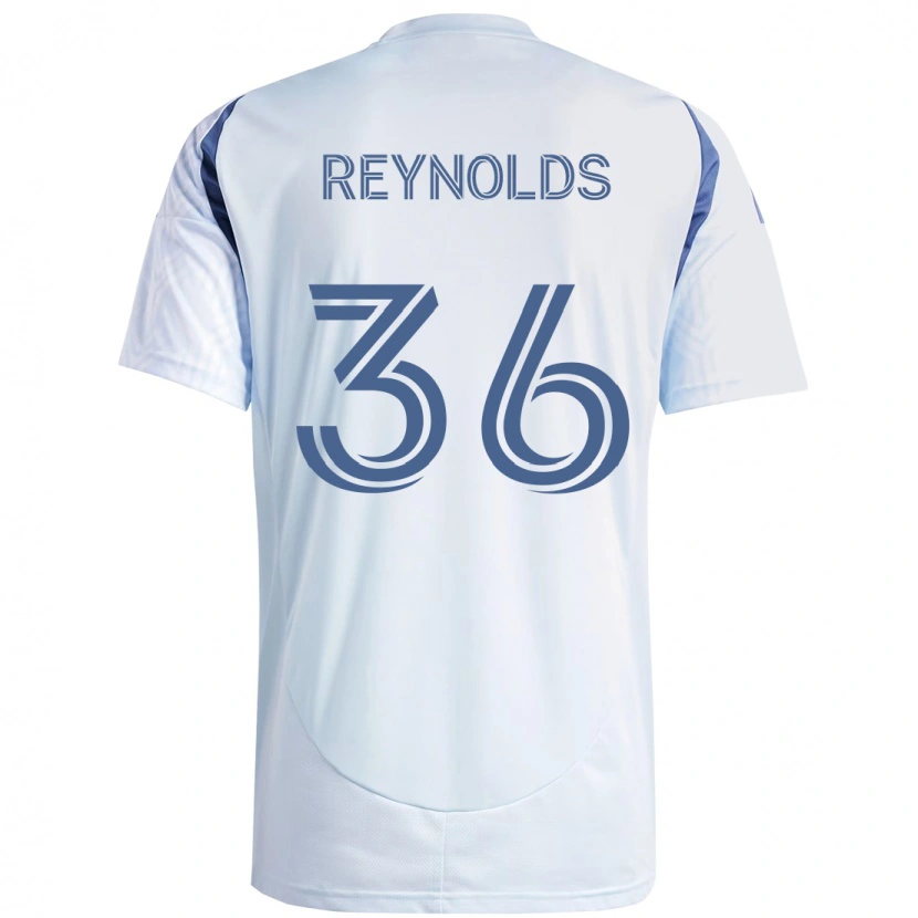 Danxen Dames Justin Reynolds #36 Licht Hemelsblauwblauw Uitshirt Uittenue 2025/26 T-Shirt
