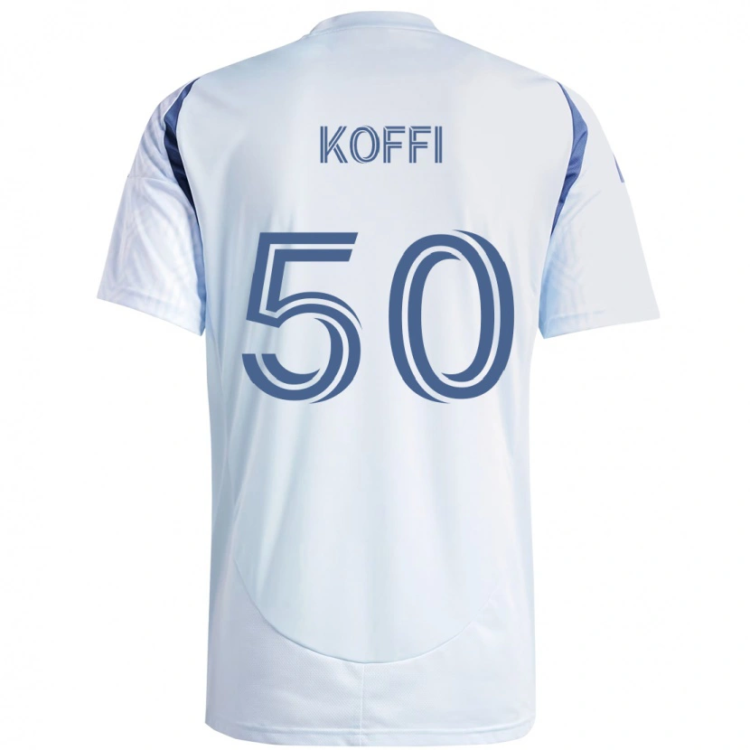 Danxen Dames Christian Koffi #50 Licht Hemelsblauwblauw Uitshirt Uittenue 2025/26 T-Shirt