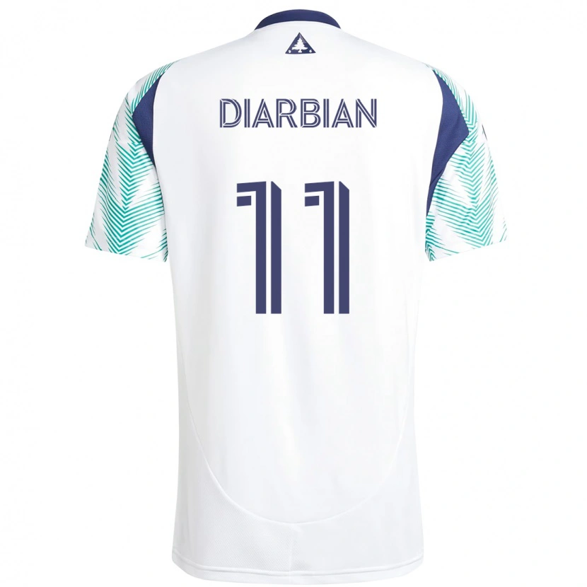 Danxen Dames Gevork Diarbian #11 Wit Blauw Uitshirt Uittenue 2025/26 T-Shirt