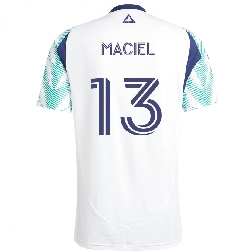 Danxen Dames Maciel #13 Wit Blauw Uitshirt Uittenue 2025/26 T-Shirt