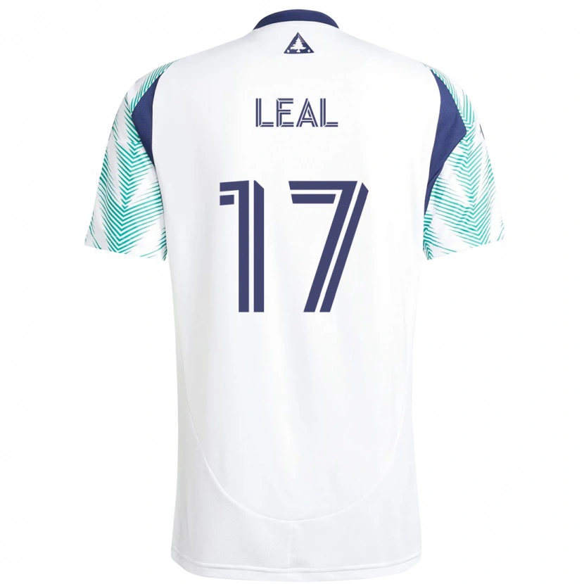 Danxen Dames Patrick Leal #17 Wit Blauw Uitshirt Uittenue 2025/26 T-Shirt