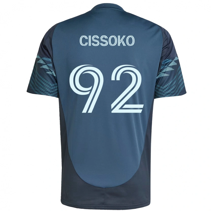Danxen Dames Abdoulaye Cissoko #92 Lichtblauw Uitshirt Uittenue 2025/26 T-Shirt