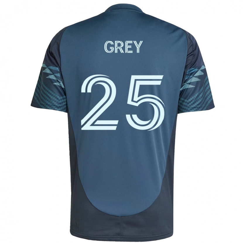 Danxen Dames Mireya Grey #25 Lichtblauw Uitshirt Uittenue 2025/26 T-Shirt