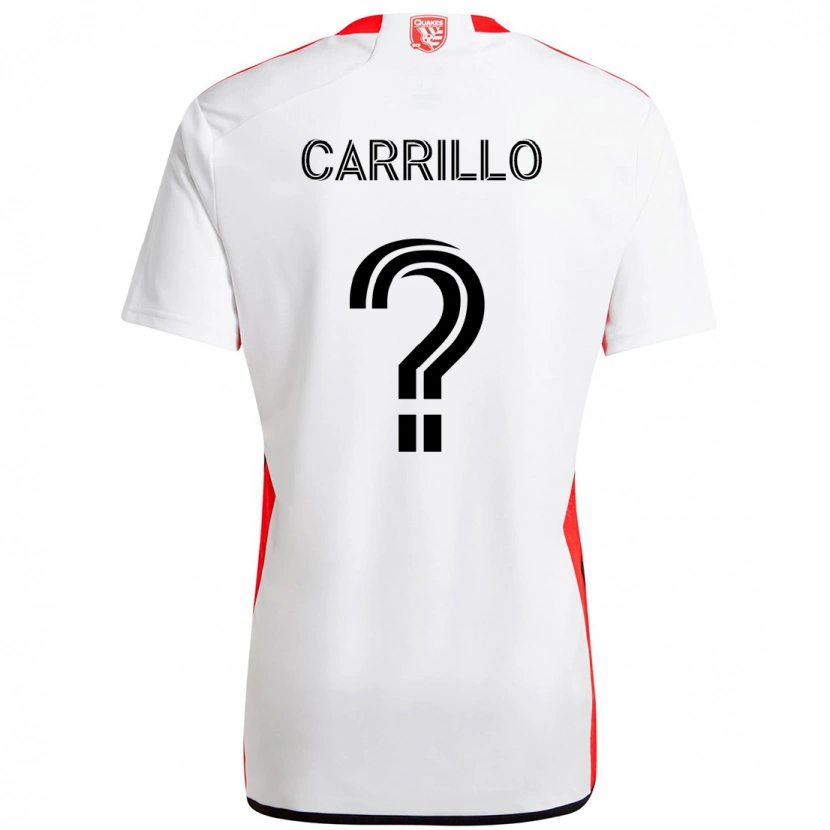 Danxen Dames Israel Carrillo #0 Wit Rood Uitshirt Uittenue 2025/26 T-Shirt