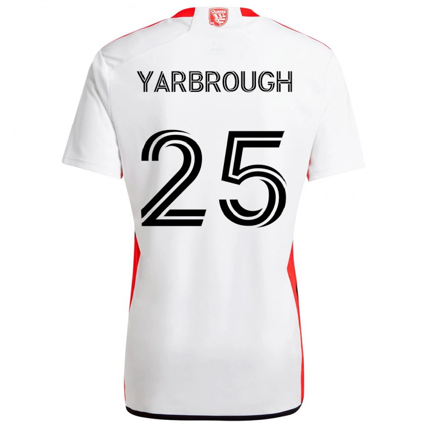 Danxen Dames William Yarbrough #25 Wit Rood Uitshirt Uittenue 2025/26 T-Shirt