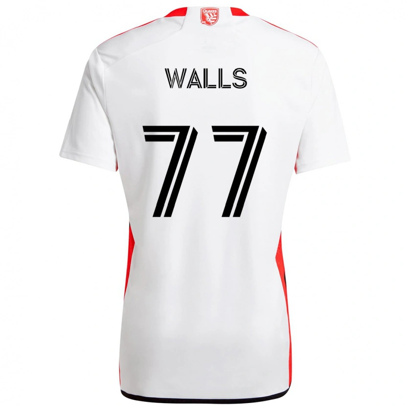 Danxen Dames Casey Walls #77 Wit Rood Uitshirt Uittenue 2025/26 T-Shirt