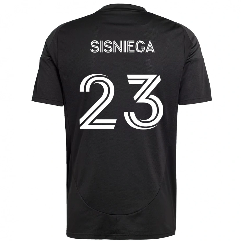 Danxen Dames Pablo Sisniega #23 Zwart Wit Uitshirt Uittenue 2025/26 T-Shirt