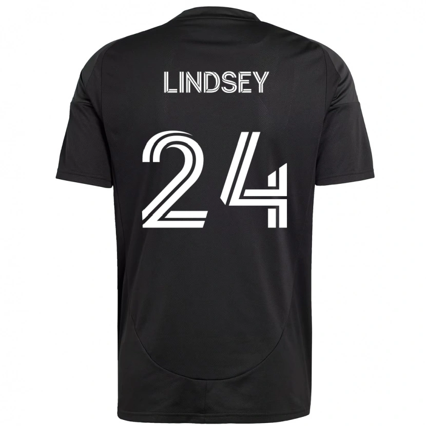 Danxen Dames Jaylin Lindsey #24 Zwart Wit Uitshirt Uittenue 2025/26 T-Shirt