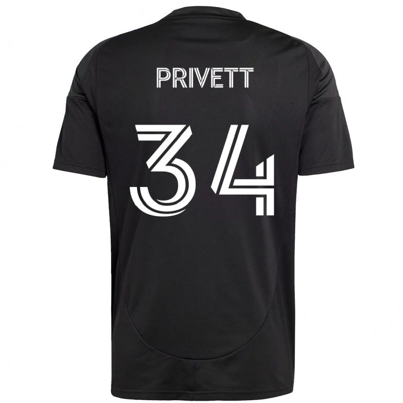 Danxen Dames Andrew Privett #34 Zwart Wit Uitshirt Uittenue 2025/26 T-Shirt