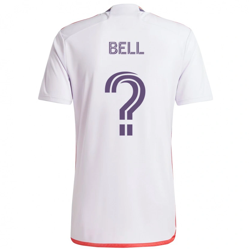 Danxen Dames Dominic Bell #0 Wit Paars Uitshirt Uittenue 2025/26 T-Shirt
