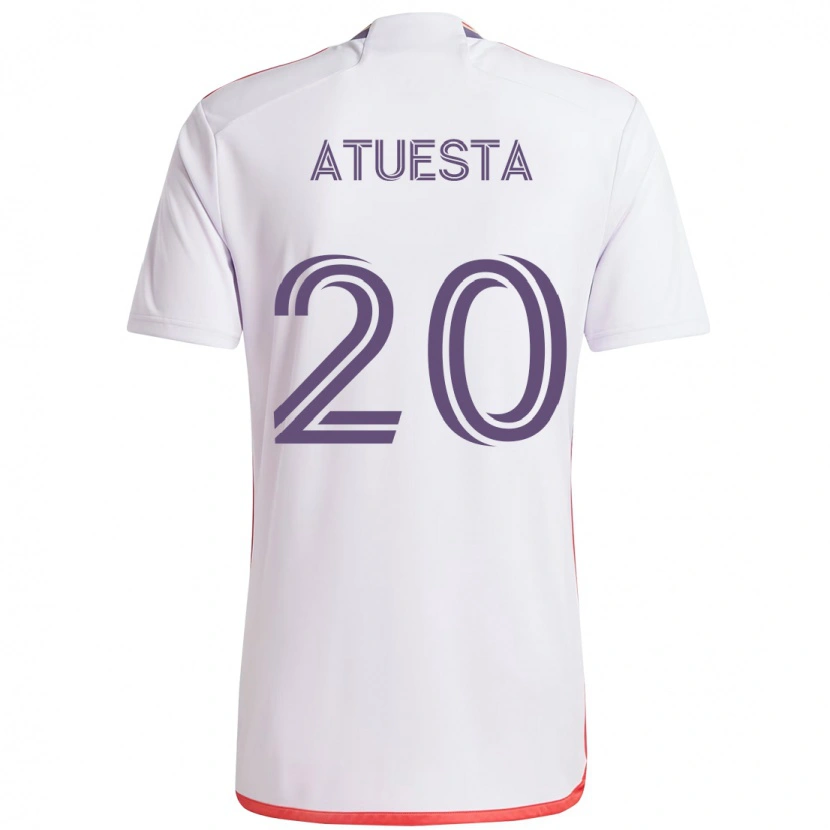 Danxen Dames Eduard Atuesta #20 Wit Paars Uitshirt Uittenue 2025/26 T-Shirt