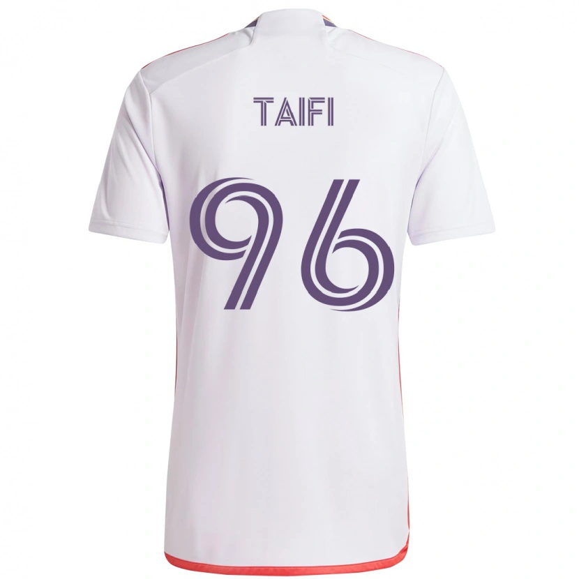 Danxen Dames Zakaria Taifi #96 Wit Paars Uitshirt Uittenue 2025/26 T-Shirt
