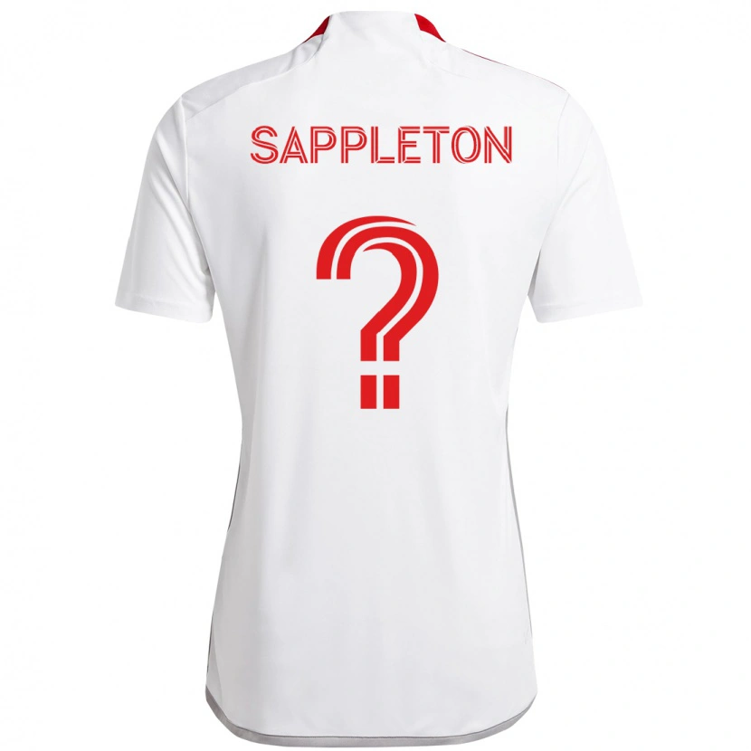 Danxen Dames Spencer Sappleton #0 Wit Rood Uitshirt Uittenue 2025/26 T-Shirt