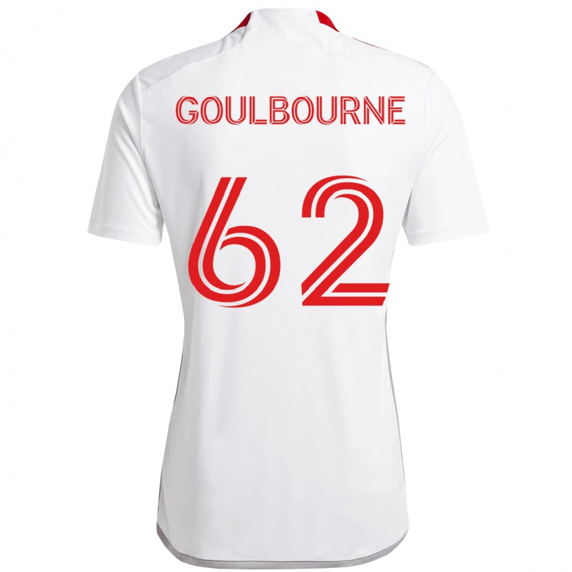 Danxen Dames Rohan Goulbourne #62 Wit Rood Uitshirt Uittenue 2025/26 T-Shirt